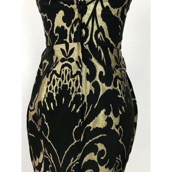 H&M Metallic Print Strapless Bodycon Mini Dress - Picture 7 of 9